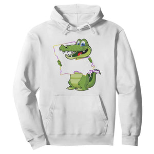 Cute Louisiana Aligator Hoodie TS09 White Print Your Wear