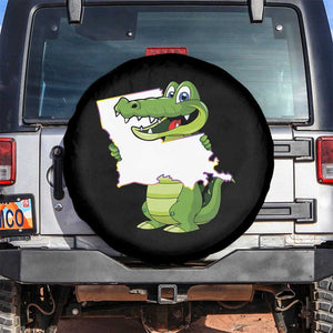Cute Louisiana Aligator Spare Tire Cover TS09 No hole Black Print Your Wear