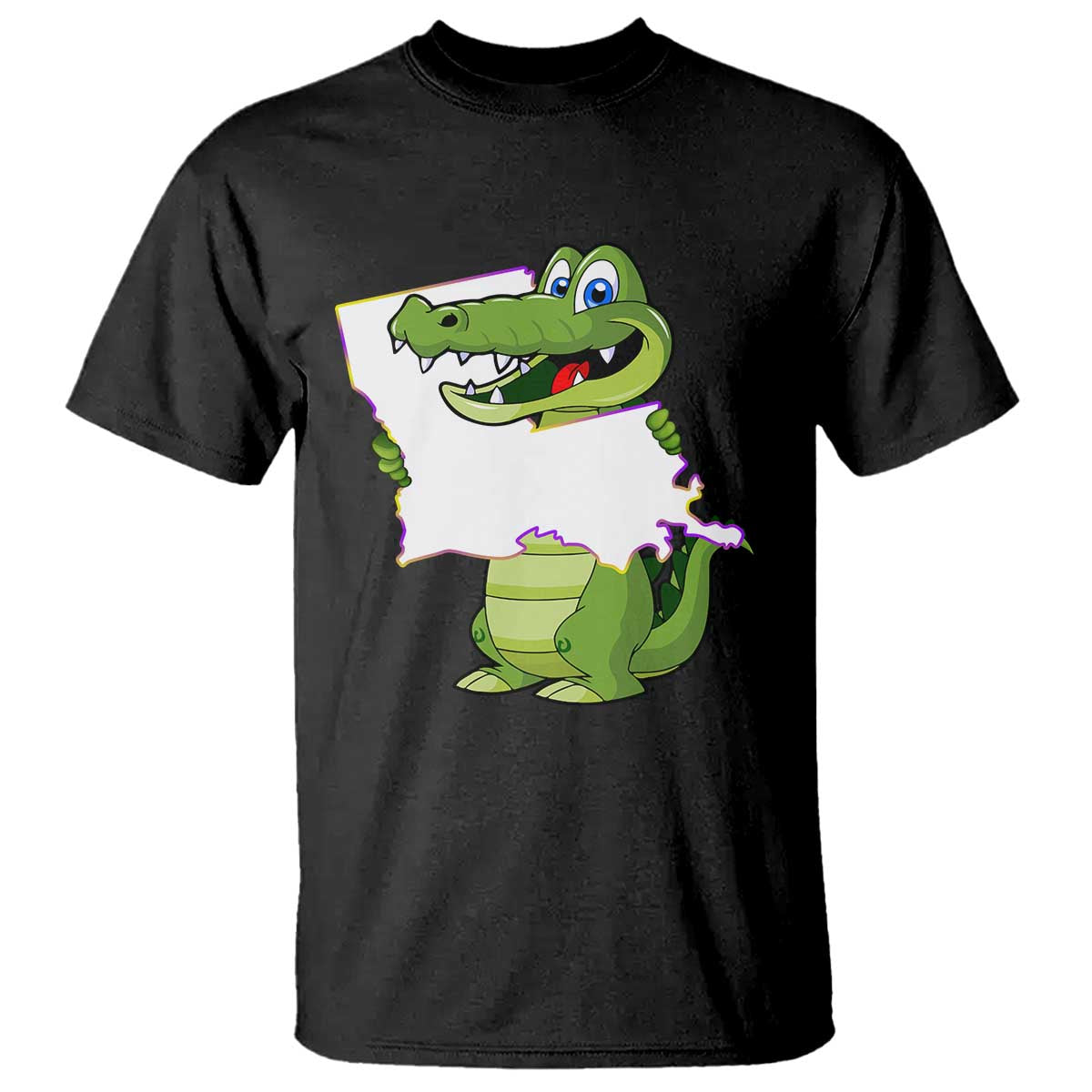 Cute Louisiana Aligator T Shirt TS09 Black Print Your Wear