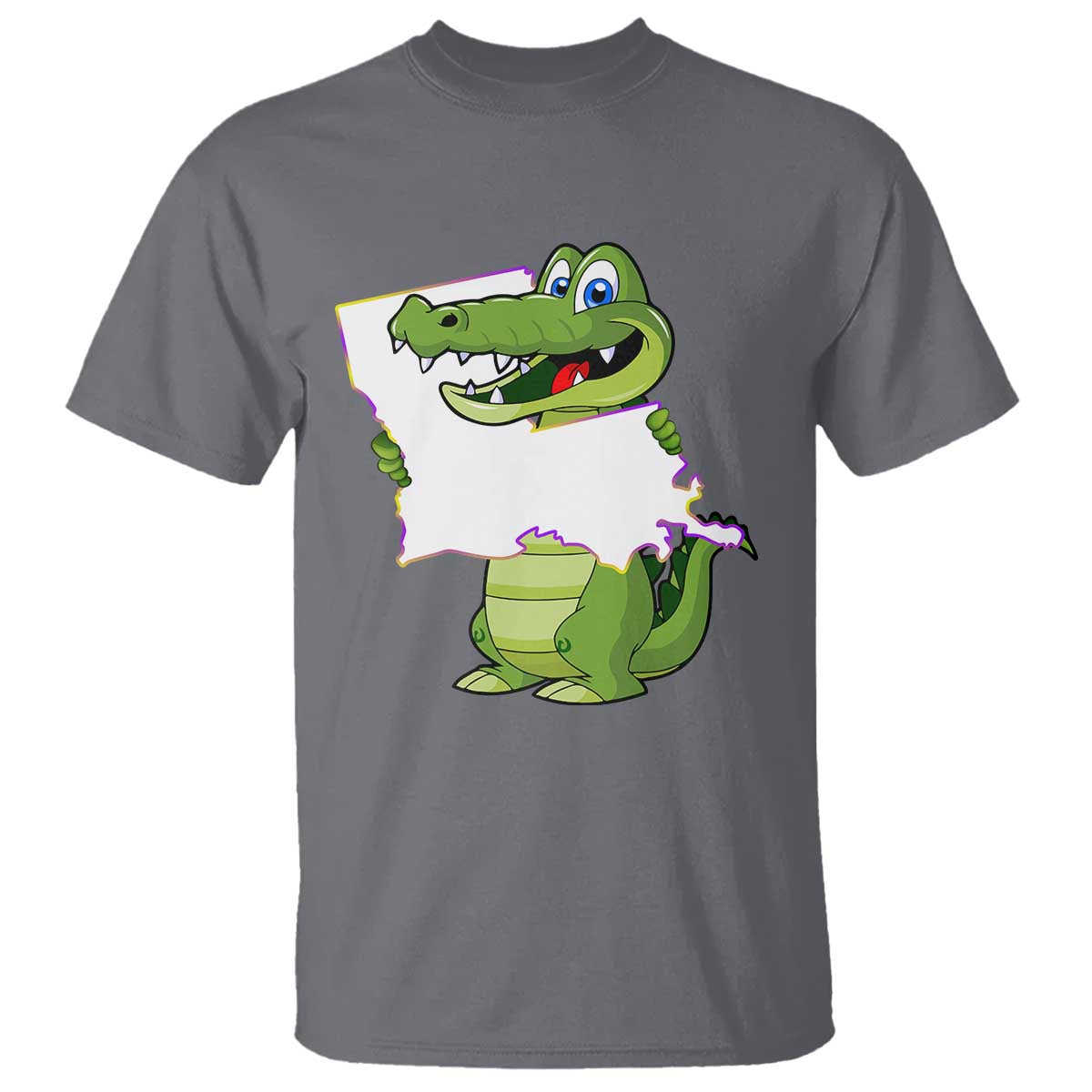 Cute Louisiana Aligator T Shirt TS09 Charcoal Print Your Wear