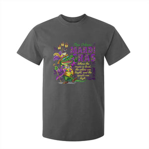 New Orleans Louisiana Mardi Gras T Shirt For Kid Where The Music Is Loud The Colors Are Bright And The Spirits Are High TS09 Dark Heather Print Your Wear