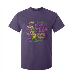 New Orleans Louisiana Mardi Gras T Shirt For Kid Where The Music Is Loud The Colors Are Bright And The Spirits Are High TS09 Purple Print Your Wear