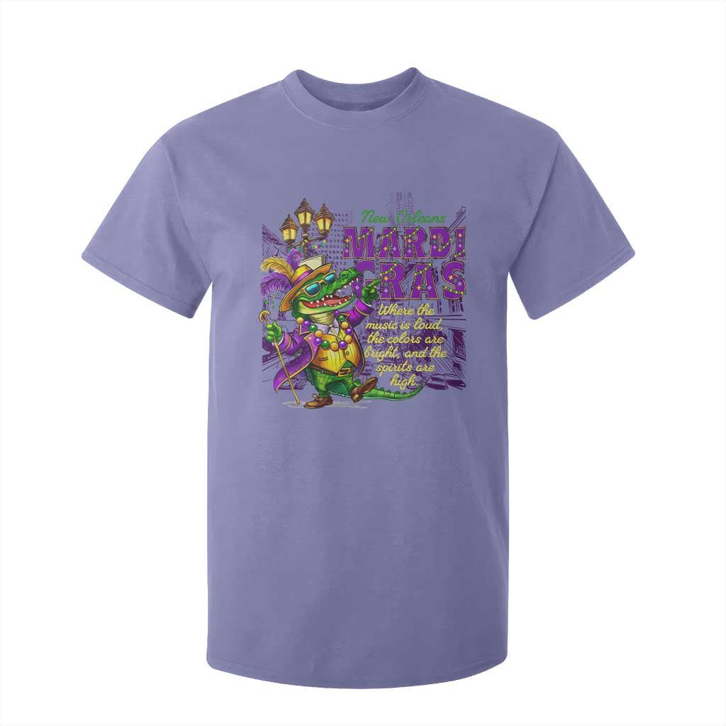 New Orleans Louisiana Mardi Gras T Shirt For Kid Where The Music Is Loud The Colors Are Bright And The Spirits Are High TS09 Violet Print Your Wear