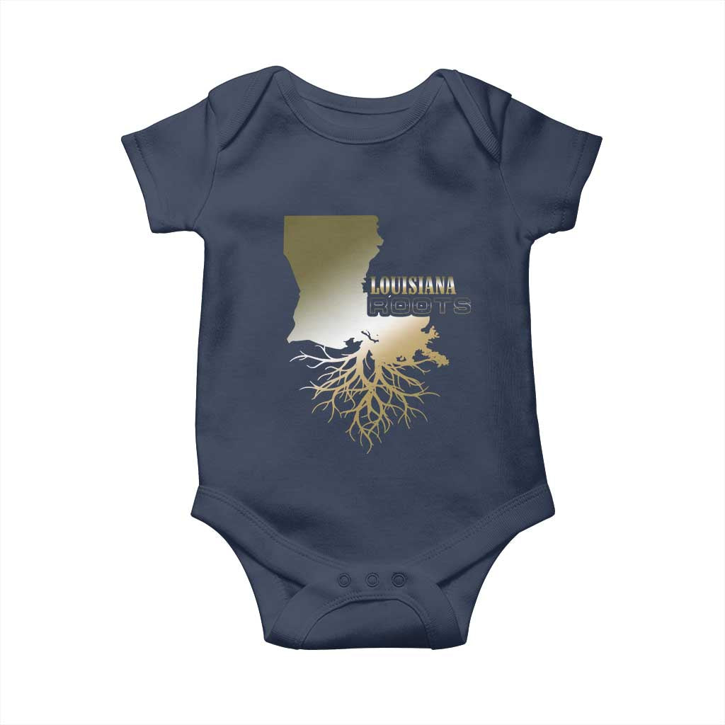 Louisiana Roots Pride Baby Onesie TS09 Navy Print Your Wear