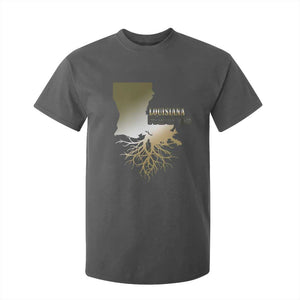 Louisiana Roots Pride T Shirt For Kid TS09 Dark Heather Print Your Wear