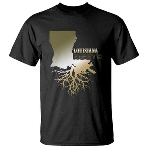 Louisiana Roots Pride T Shirt TS09 Black Print Your Wear