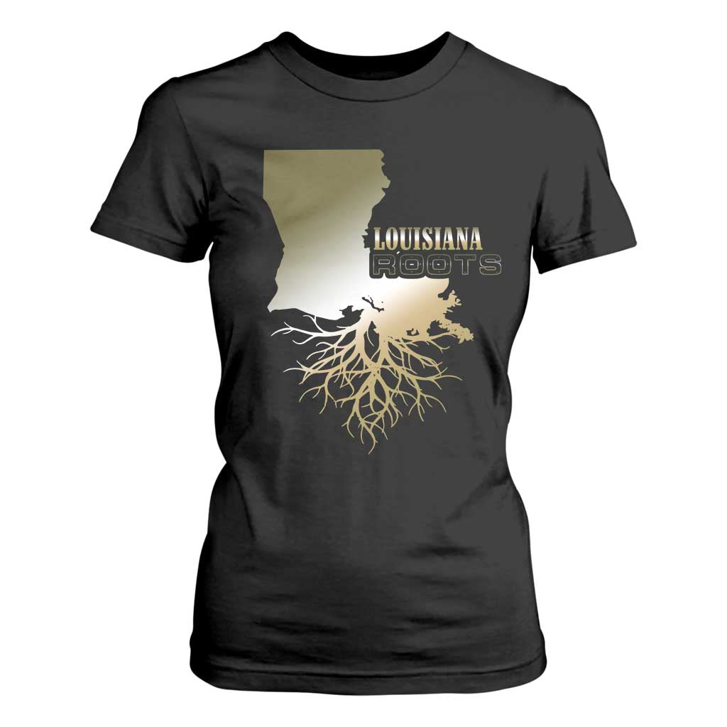 Louisiana Roots Pride T Shirt For Women TS09 Black Print Your Wear