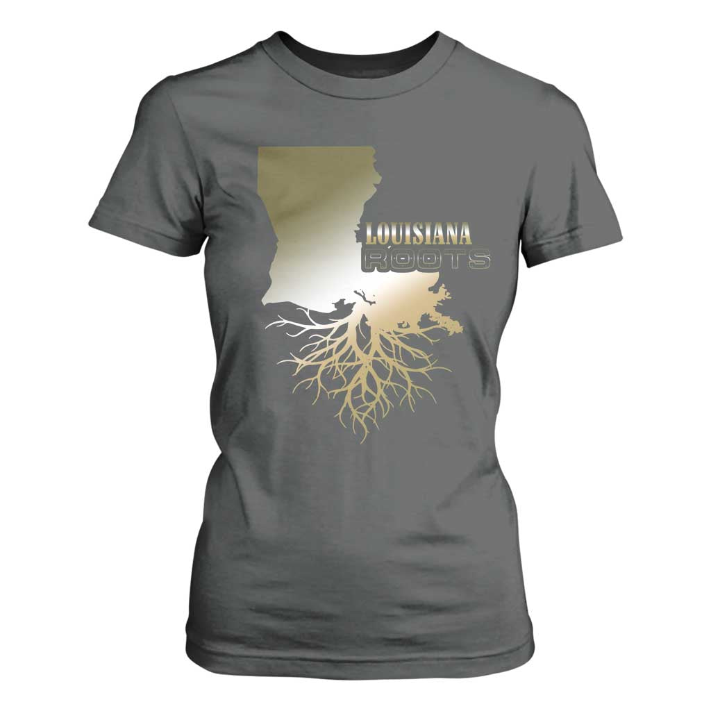 Louisiana Roots Pride T Shirt For Women TS09 Dark Heather Print Your Wear