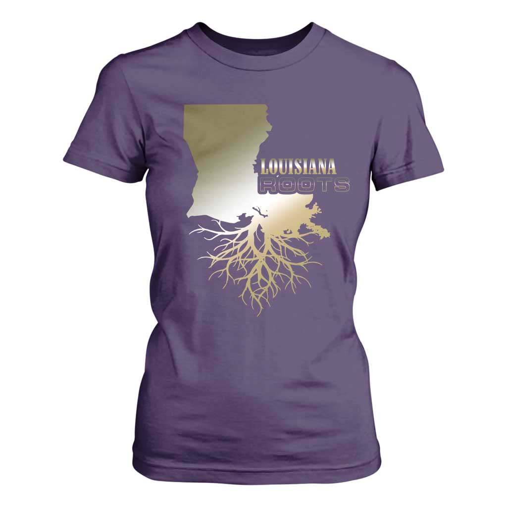 Louisiana Roots Pride T Shirt For Women TS09 Purple Print Your Wear