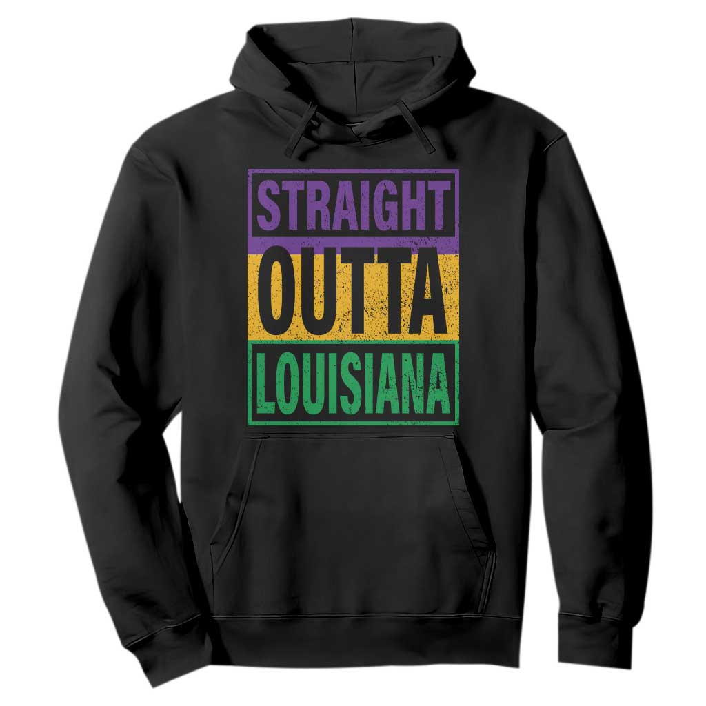 Straight Outta Louisiana Hoodie TS09 Black Print Your Wear