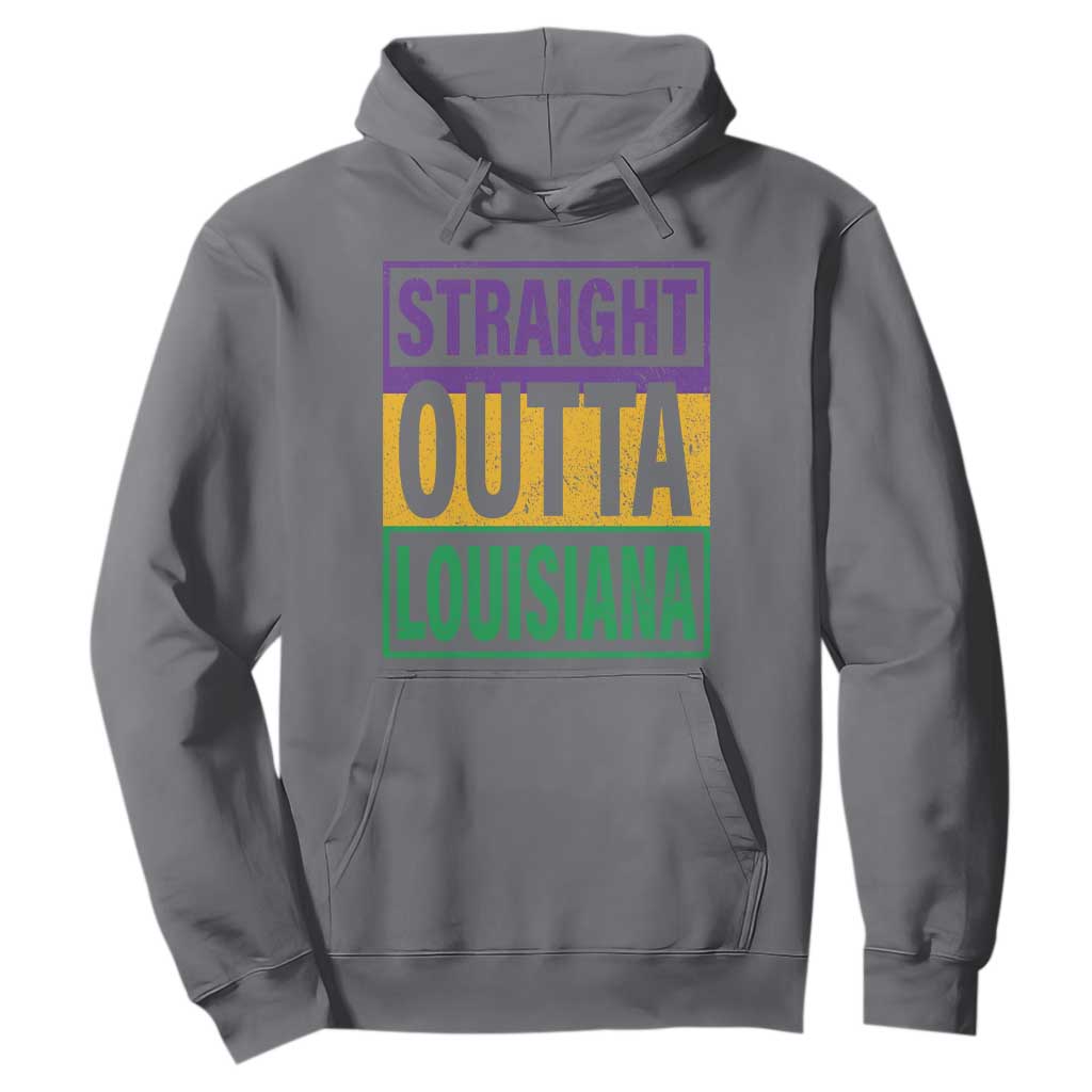 Straight Outta Louisiana Hoodie TS09 Charcoal Print Your Wear