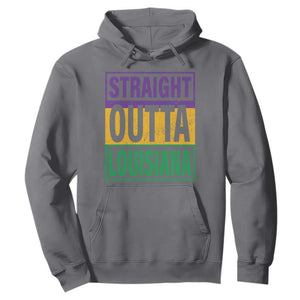 Straight Outta Louisiana Hoodie TS09 Charcoal Print Your Wear