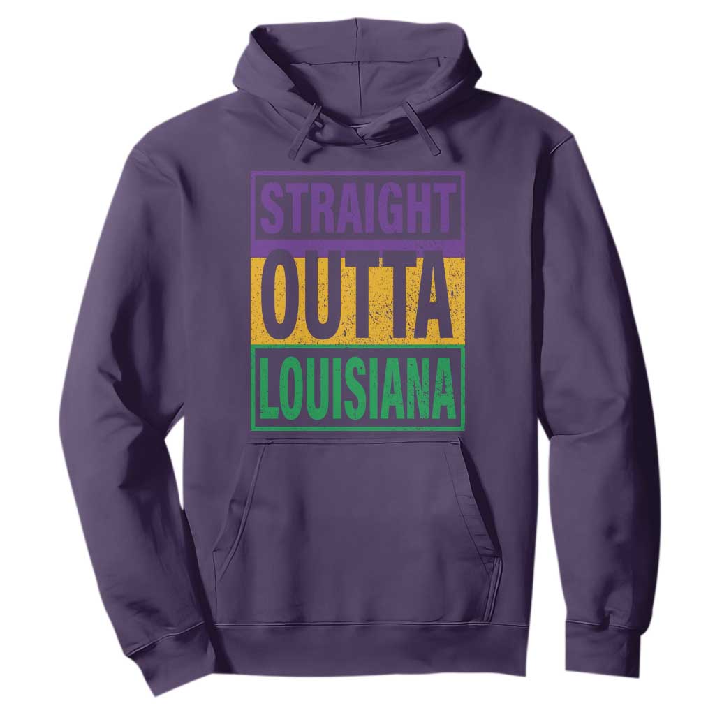 Straight Outta Louisiana Hoodie TS09 Purple Print Your Wear