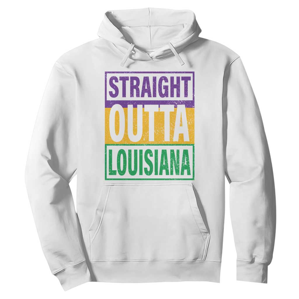 Straight Outta Louisiana Hoodie TS09 White Print Your Wear