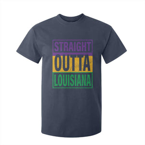Straight Outta Louisiana T Shirt For Kid TS09 Navy Print Your Wear