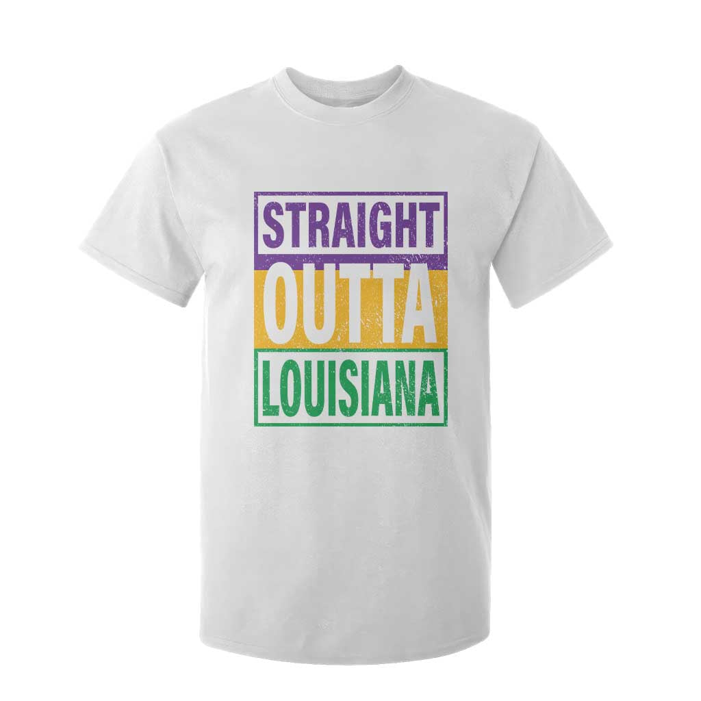 Straight Outta Louisiana T Shirt For Kid TS09 White Print Your Wear