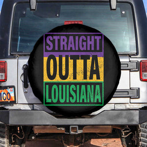 Straight Outta Louisiana Spare Tire Cover TS09 No hole Black Print Your Wear