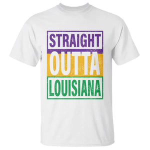 Straight Outta Louisiana T Shirt TS09 White Print Your Wear