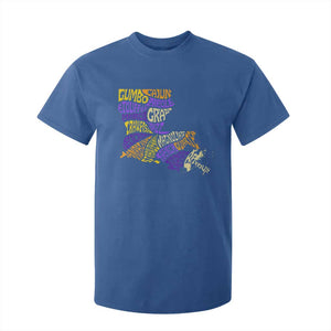 Louisiana T Shirt For Kid Creole Cajun Culture LA Map TS09 Royal Blue Print Your Wear
