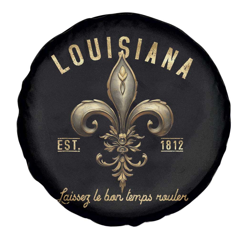 Louisiana Fleur De Lis Spare Tire Cover Laissez Les Bon Temps Rouler 1812 TS09 Print Your Wear
