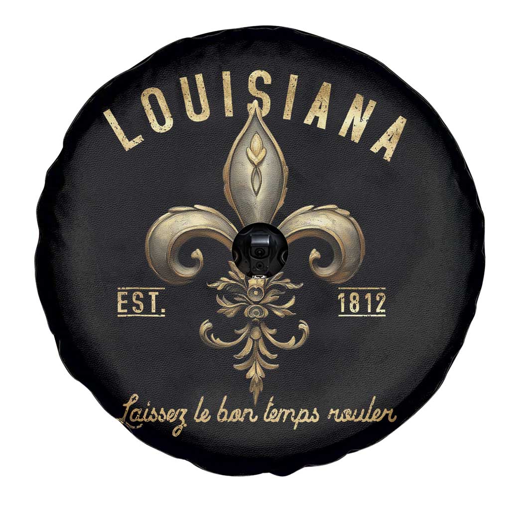 Louisiana Fleur De Lis Spare Tire Cover Laissez Les Bon Temps Rouler 1812 TS09 Print Your Wear