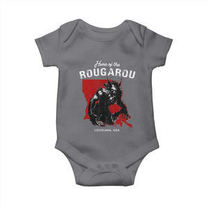 Home of the Rougarou Baby Onesie Louisiana Cryptid TS09 Charcoal Print Your Wear