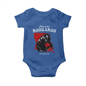 Home of the Rougarou Baby Onesie Louisiana Cryptid TS09 Royal Blue Print Your Wear