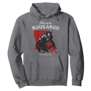 Home of the Rougarou Hoodie Louisiana Cryptid TS09 Charcoal Print Your Wear