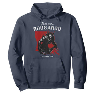 Home of the Rougarou Hoodie Louisiana Cryptid TS09 Navy Print Your Wear