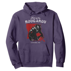 Home of the Rougarou Hoodie Louisiana Cryptid TS09 Purple Print Your Wear
