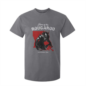 Home of the Rougarou T Shirt For Kid Louisiana Cryptid TS09 Charcoal Print Your Wear