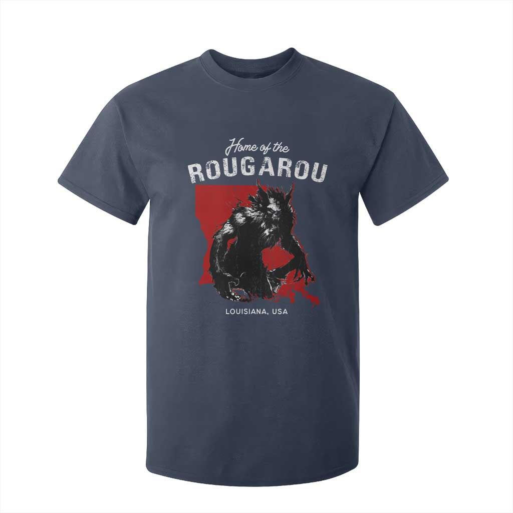 Home of the Rougarou T Shirt For Kid Louisiana Cryptid TS09 Navy Print Your Wear