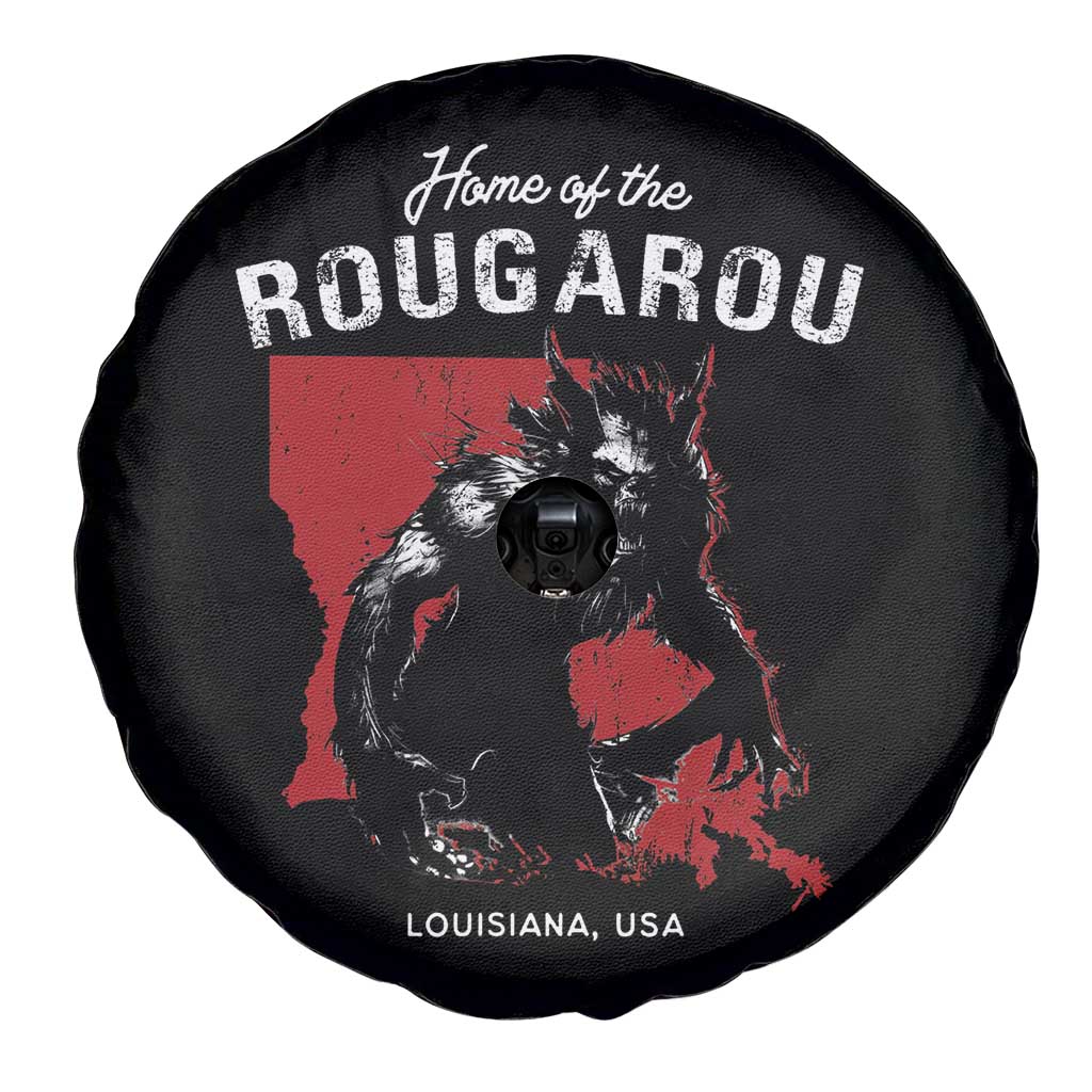 Home of the Rougarou Spare Tire Cover Louisiana Cryptid TS09 Print Your Wear