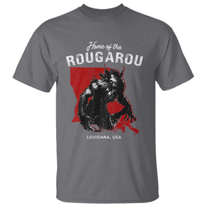 Home of the Rougarou T Shirt Louisiana Cryptid TS09 Charcoal Print Your Wear