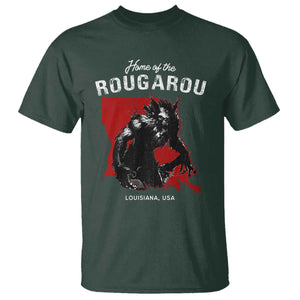 Home of the Rougarou T Shirt Louisiana Cryptid TS09 Dark Forest Green Print Your Wear