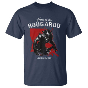 Home of the Rougarou T Shirt Louisiana Cryptid TS09 Navy Print Your Wear