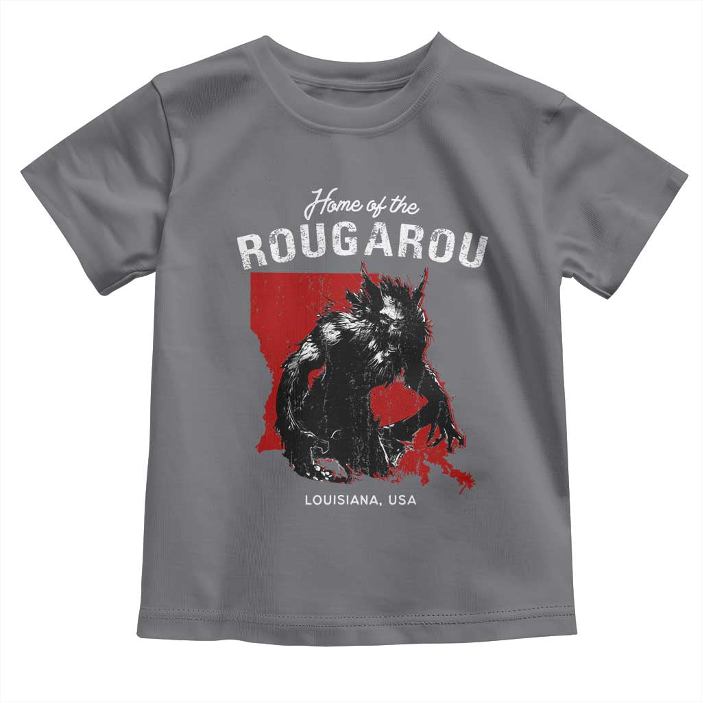 Home of the Rougarou Toddler T Shirt Louisiana Cryptid TS09 Charcoal Print Your Wear