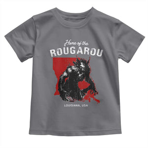 Home of the Rougarou Toddler T Shirt Louisiana Cryptid TS09 Charcoal Print Your Wear