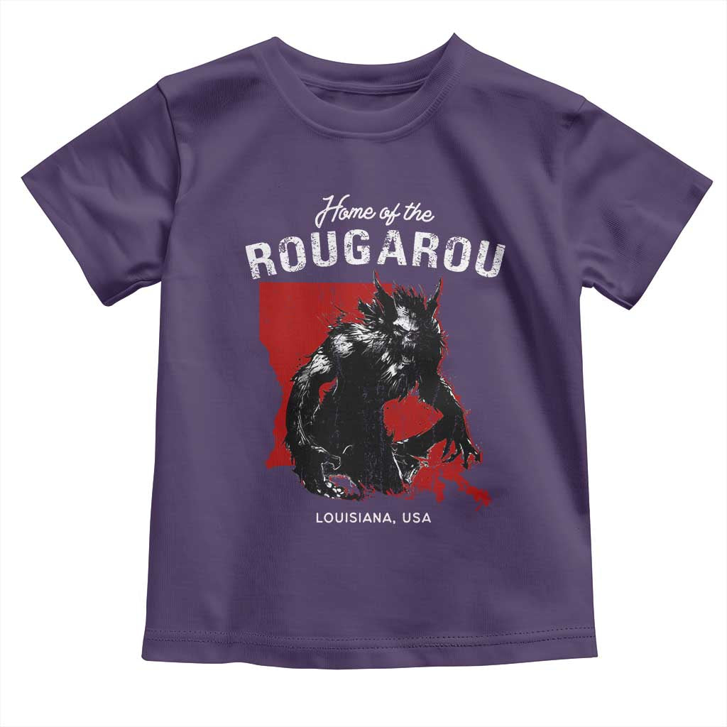 Home of the Rougarou Toddler T Shirt Louisiana Cryptid TS09 Purple Print Your Wear