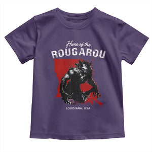 Home of the Rougarou Toddler T Shirt Louisiana Cryptid TS09 Purple Print Your Wear