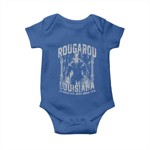 Louisiana Cryptid Rougarou Baby Onesie Atchafalaya Basin Boogie Man TS09 Royal Blue Print Your Wear