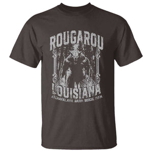 Louisiana Cryptid Rougarou T Shirt Atchafalaya Basin Boogie Man TS09 Dark Chocolate Print Your Wear