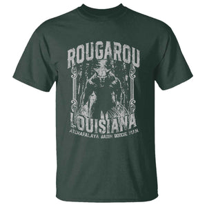 Louisiana Cryptid Rougarou T Shirt Atchafalaya Basin Boogie Man TS09 Dark Forest Green Print Your Wear