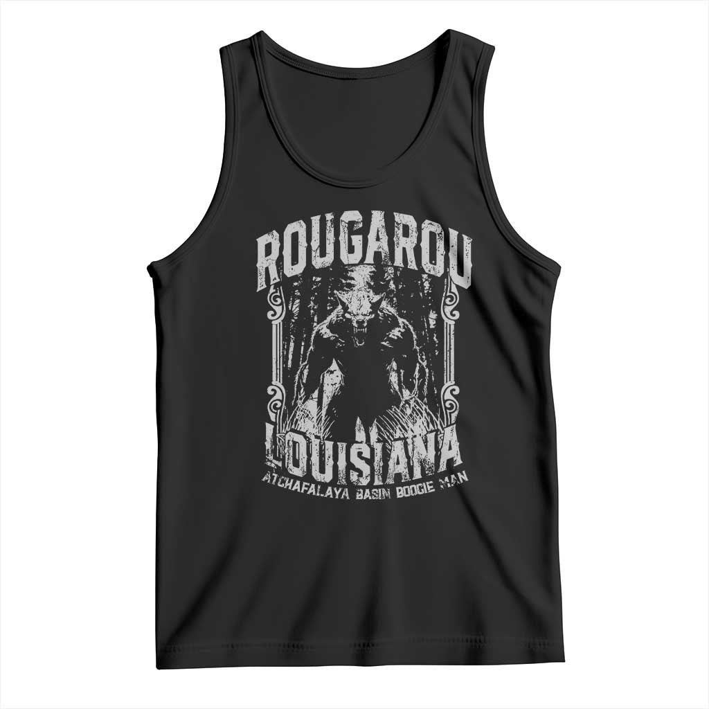 Louisiana Cryptid Rougarou Tank Top Atchafalaya Basin Boogie Man TS09 Black Print Your Wear