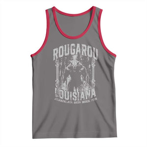 Louisiana Cryptid Rougarou Tank Top Atchafalaya Basin Boogie Man TS09 Deep Heather Red Print Your Wear