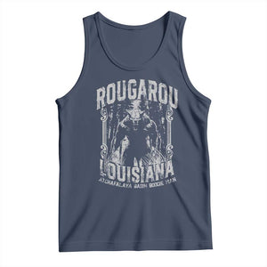 Louisiana Cryptid Rougarou Tank Top Atchafalaya Basin Boogie Man TS09 Navy Print Your Wear