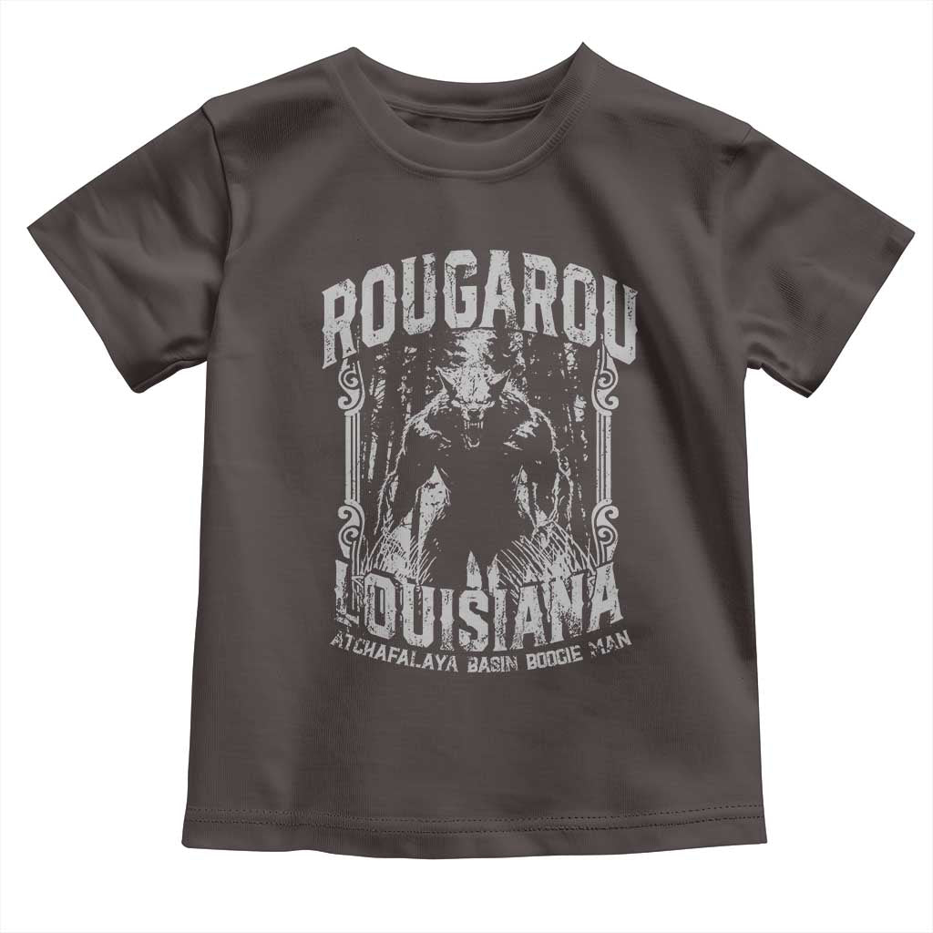 Louisiana Cryptid Rougarou Toddler T Shirt Atchafalaya Basin Boogie Man TS09 Dark Chocolate Print Your Wear