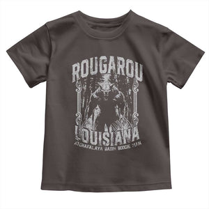 Louisiana Cryptid Rougarou Toddler T Shirt Atchafalaya Basin Boogie Man TS09 Dark Chocolate Print Your Wear