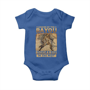 Louisiana Cryptid Rougarou Baby Onesie Legend Of The Bayou Rougarou In The Mist TS09 Royal Blue Print Your Wear