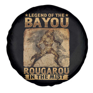 Louisiana Cryptid Rougarou Spare Tire Cover Legend Of The Bayou Rougarou In The Mist TS09 Print Your Wear